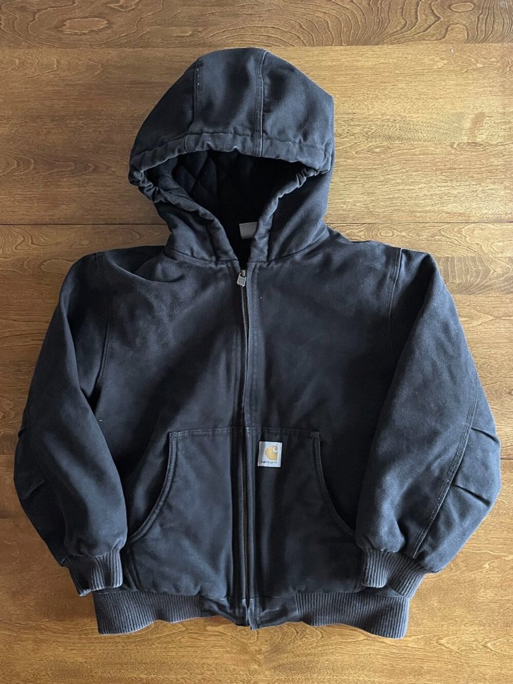 Carhartt black canvas jacket M 10-12